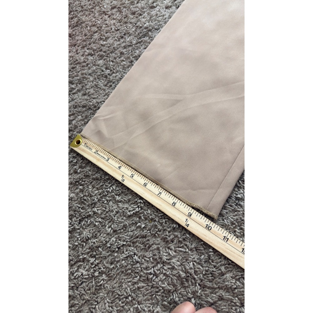 Max‎ Mara Womens Beige Wide Leg Trousers Made in Italy Size 12 Tan High Rise - Picture 4 of 7
